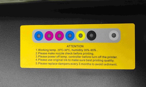 <strong>Ink tank alarm:</strong> Low ink detected. Refill or replacecartridges now to maintain smooth printing.